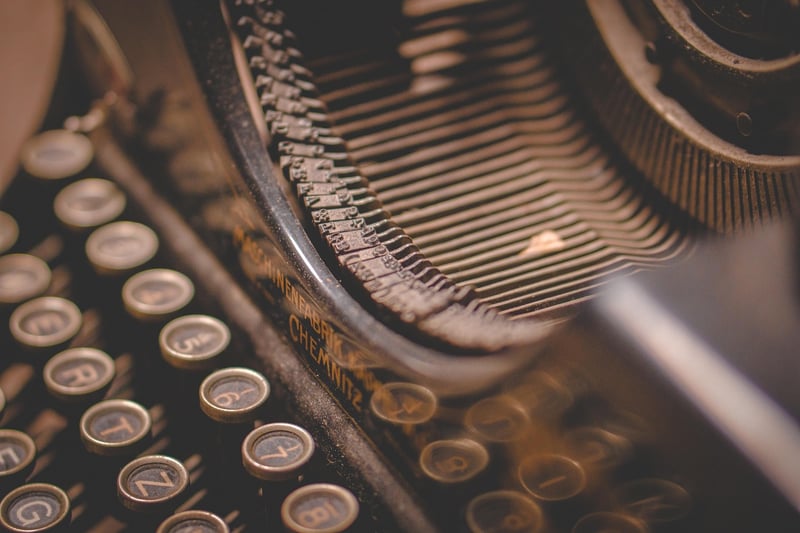 Typewriter Writing Symbolism